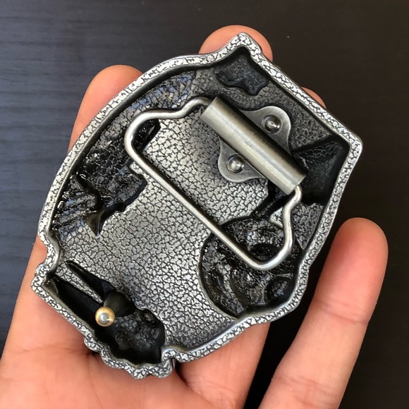 Army military belt buckle removable cowboy men - Picture 5 of 7